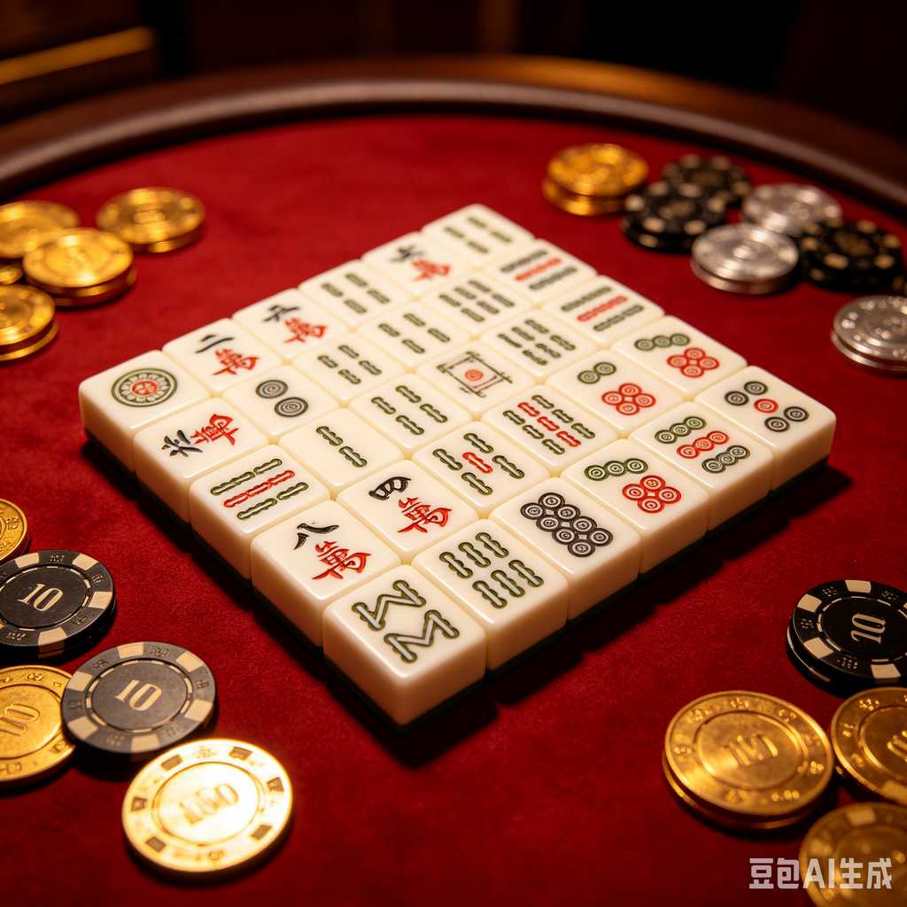 artistic mahjong tiles set